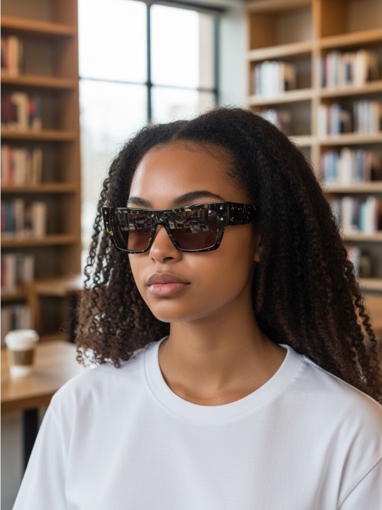 Mcm Tortoiseshell Square Sunglasses With Brown Lenses